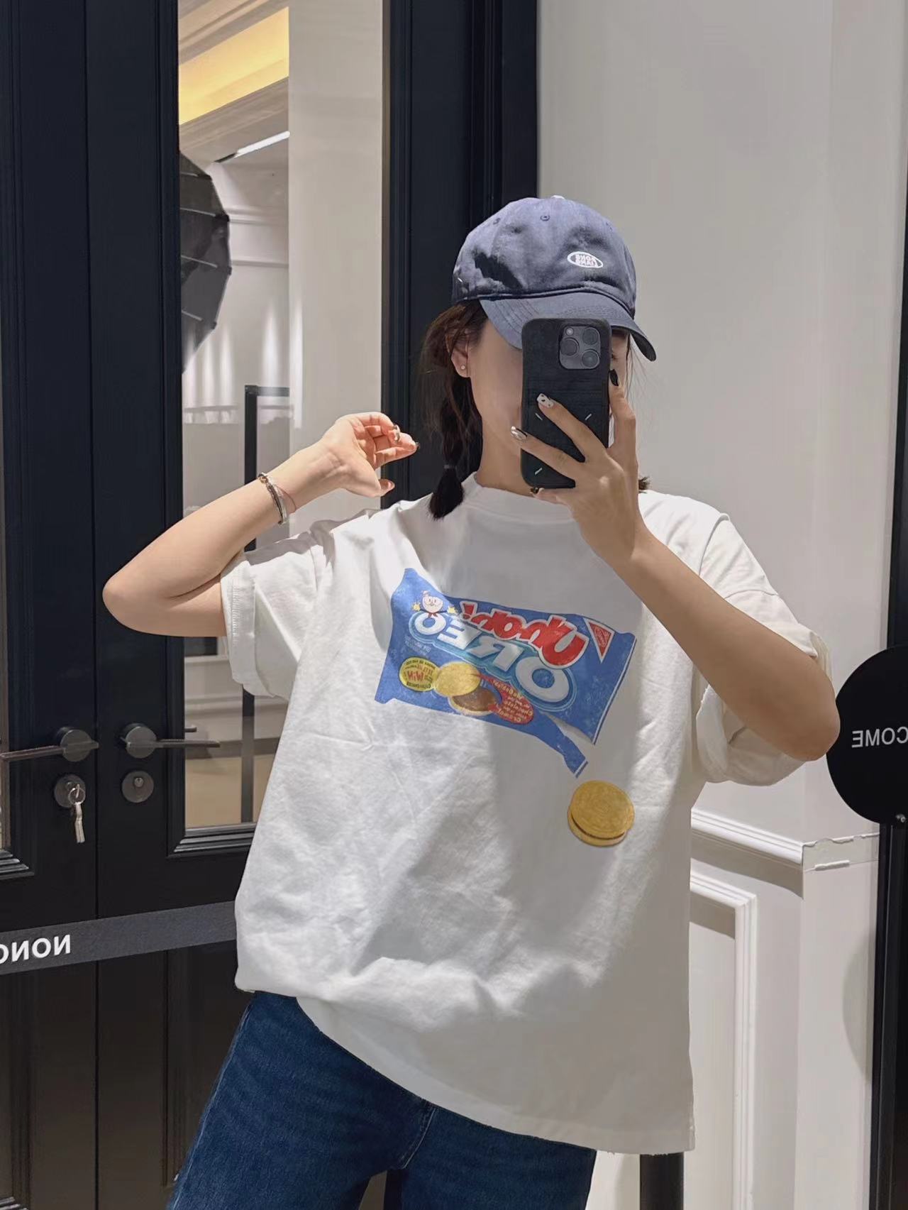 Purey 24ss Oreo Printed Tee