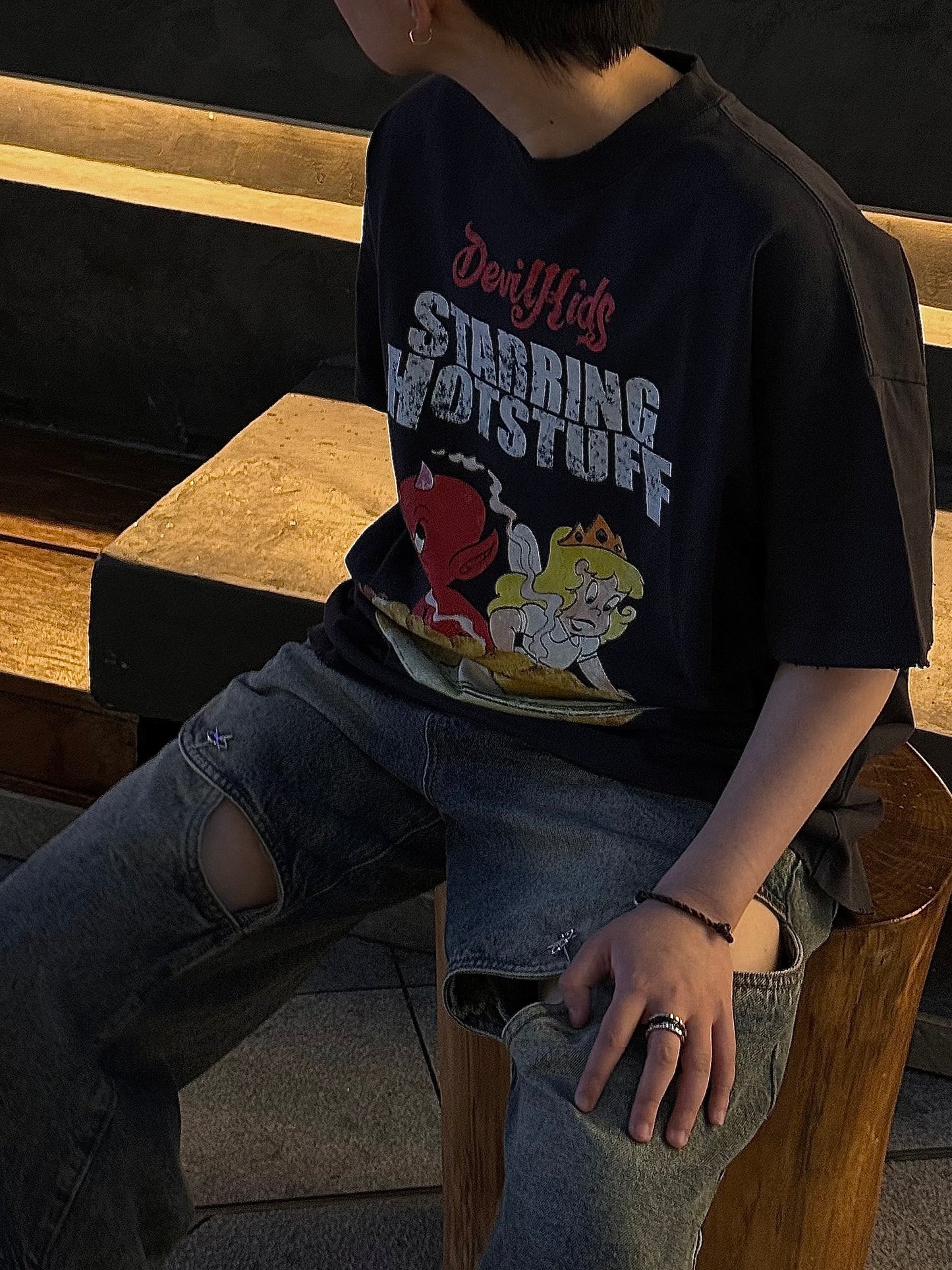 PUREY 24SS Gluttonous Devil Kids tee