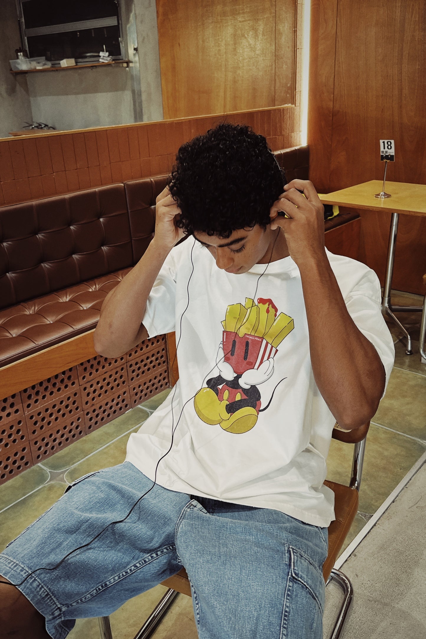 PUREY French Fries Mickey “get the money” tee