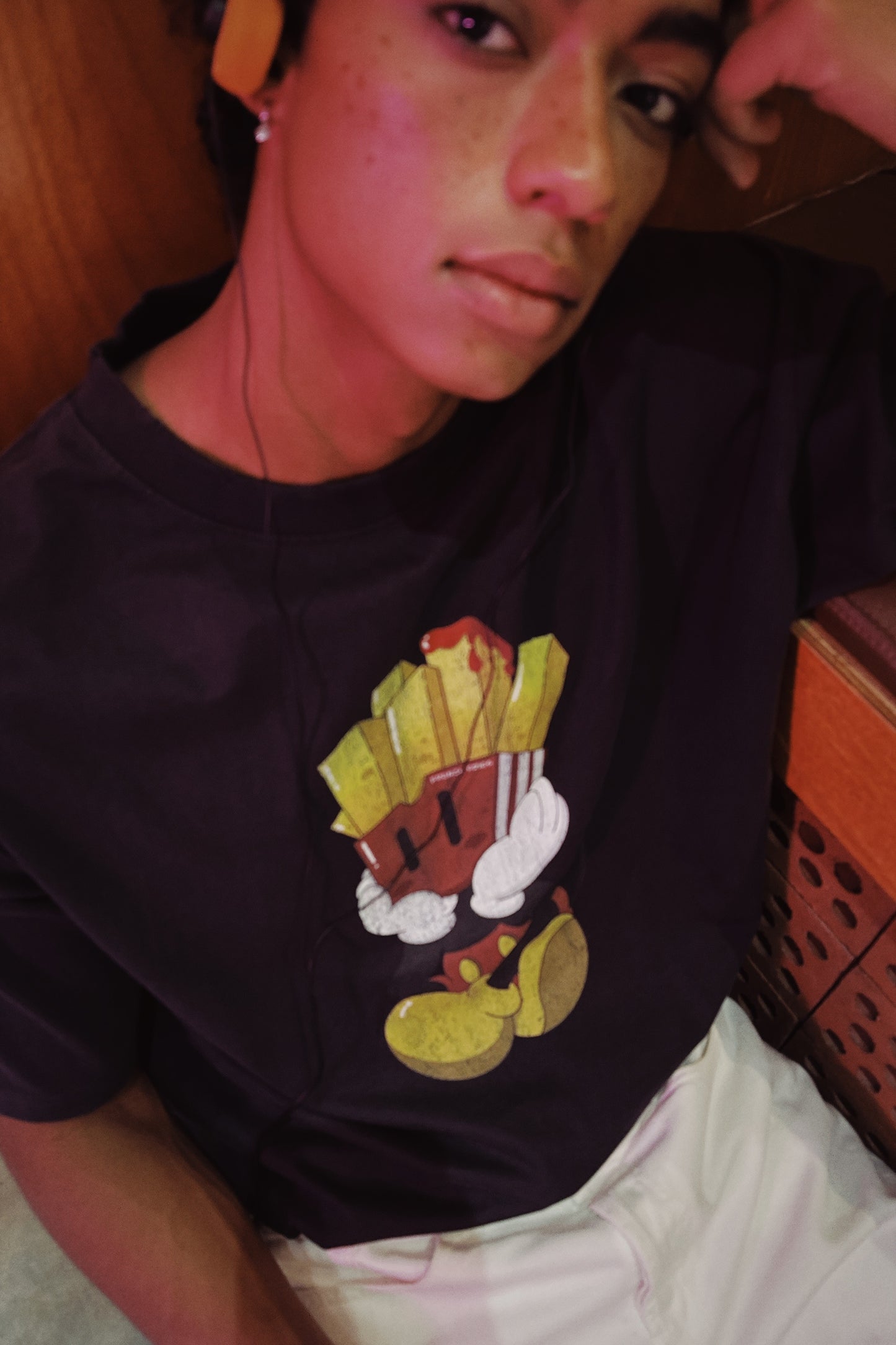 PUREY French Fries Mickey “get the money” tee