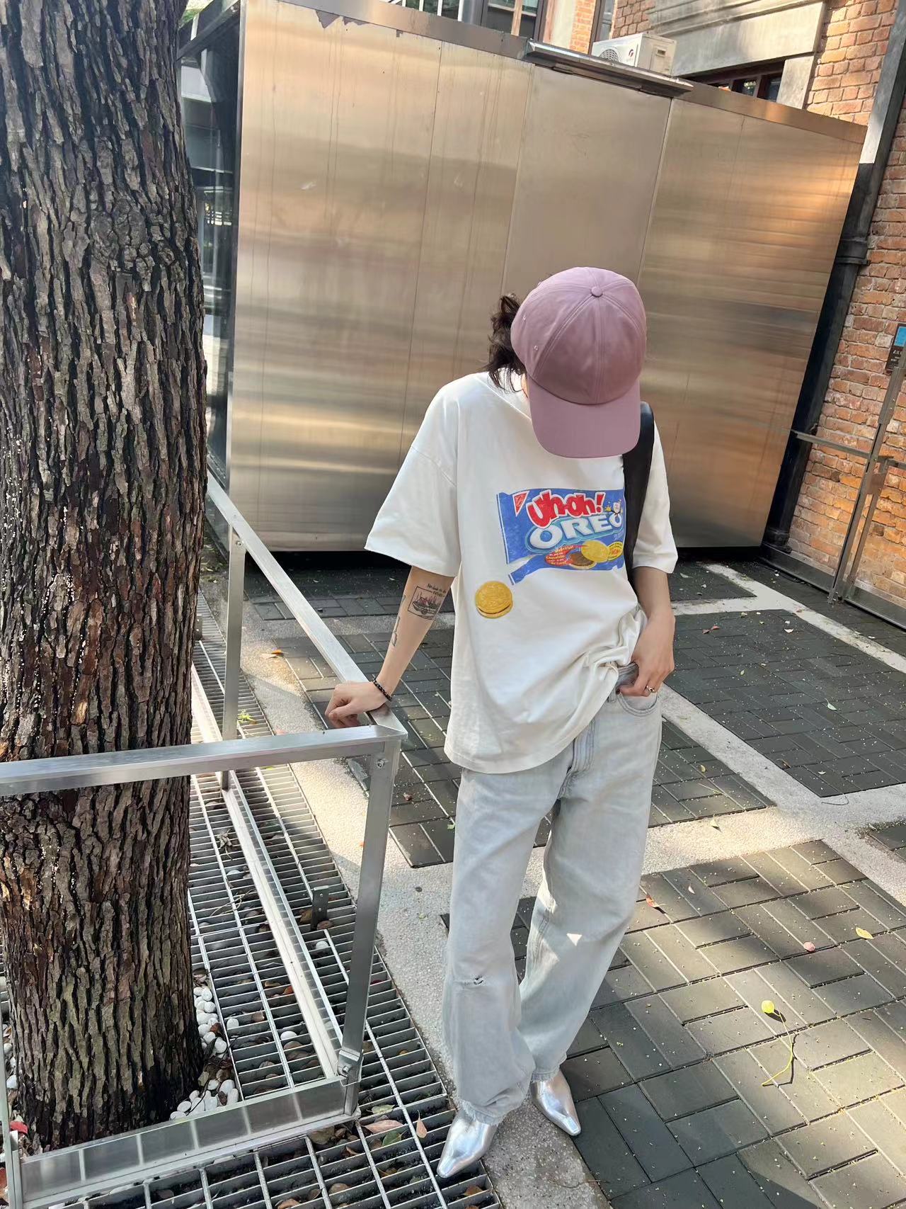 Purey 24ss Oreo Printed Tee