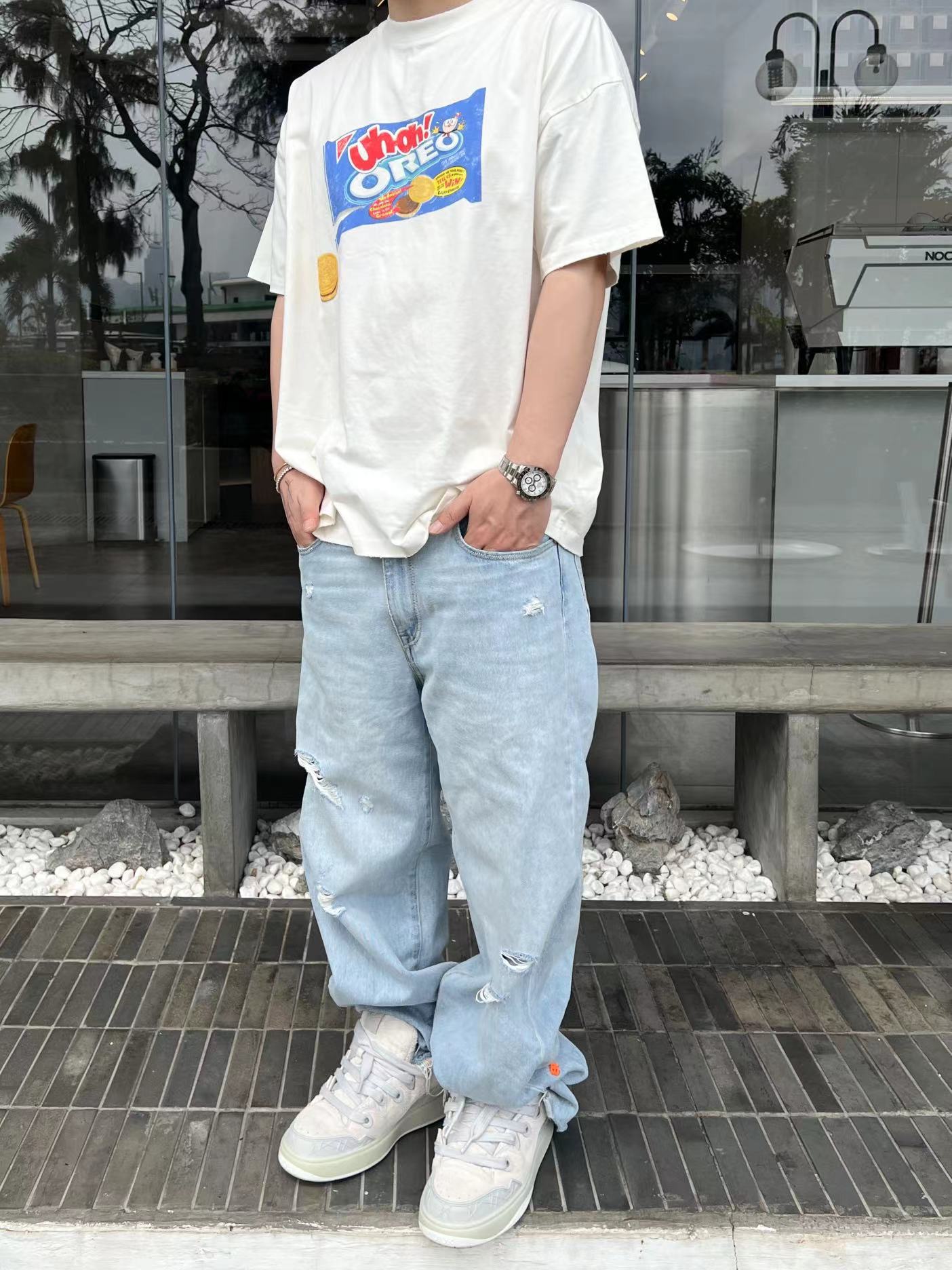 Purey 24ss Oreo Printed Tee