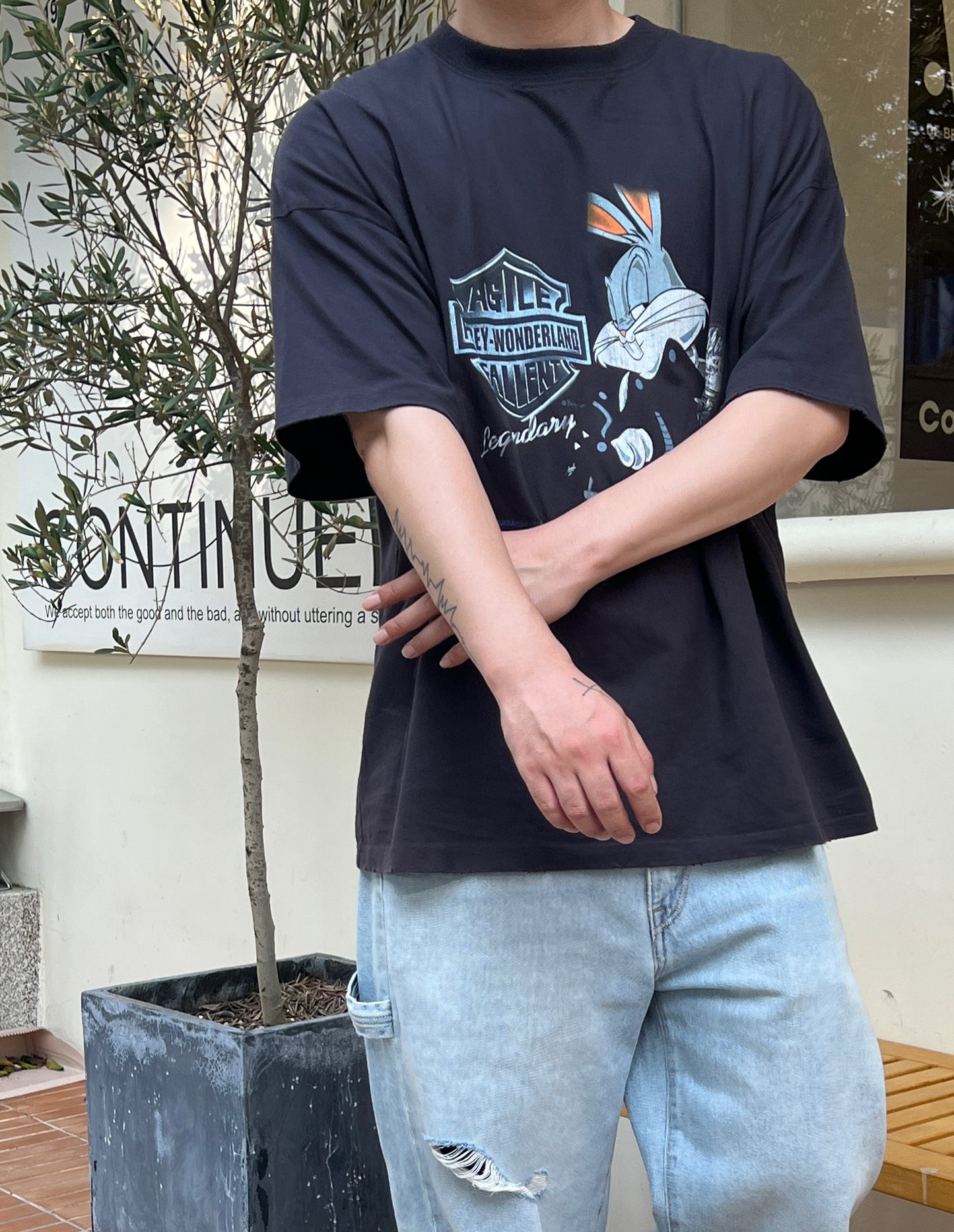 Purey Looney Tunes Bugs Bunny Harley Tee