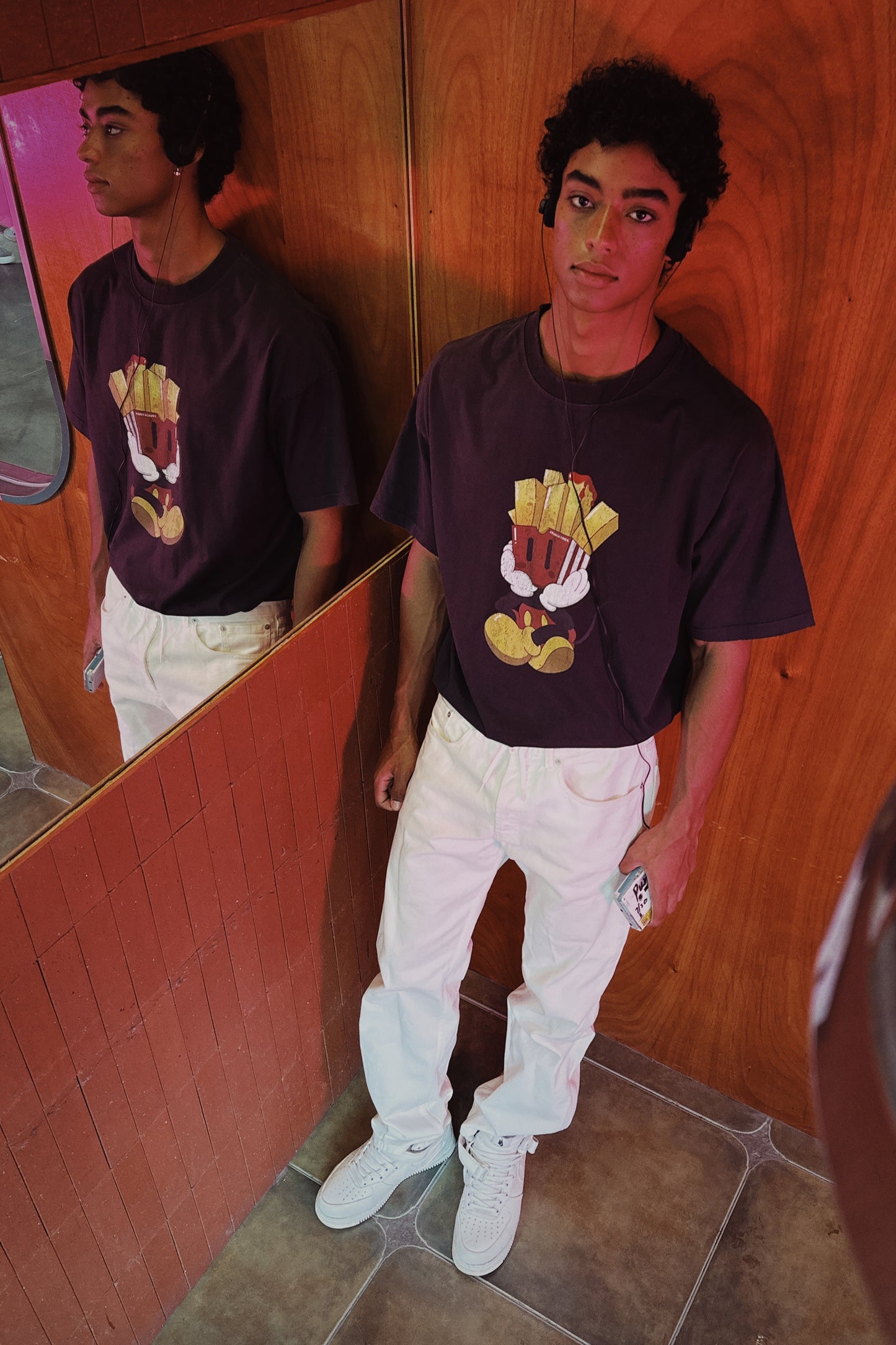 PUREY French Fries Mickey “get the money” tee